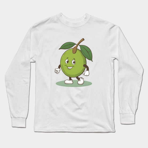 Funny Cartoon fruit Long Sleeve T-Shirt by LENTEE